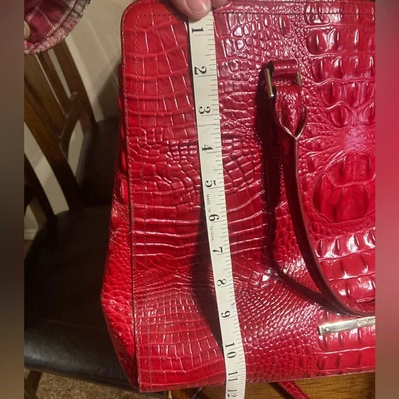 Reddish/maroon Brahmin Purse Tote Handbag - Picture 3 of 9